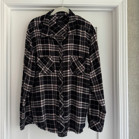 EUC Rails Leo flannel shirt with frayed hem - Size XL - Picture 1 of 7